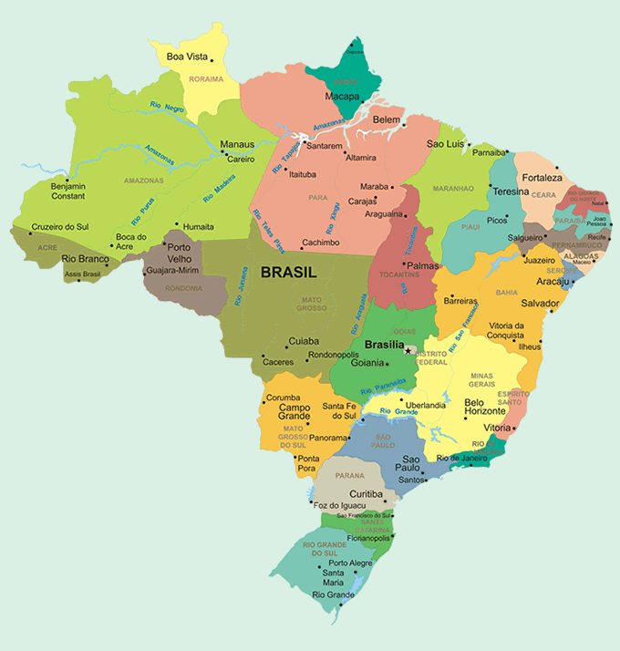 Mapa de Brazil